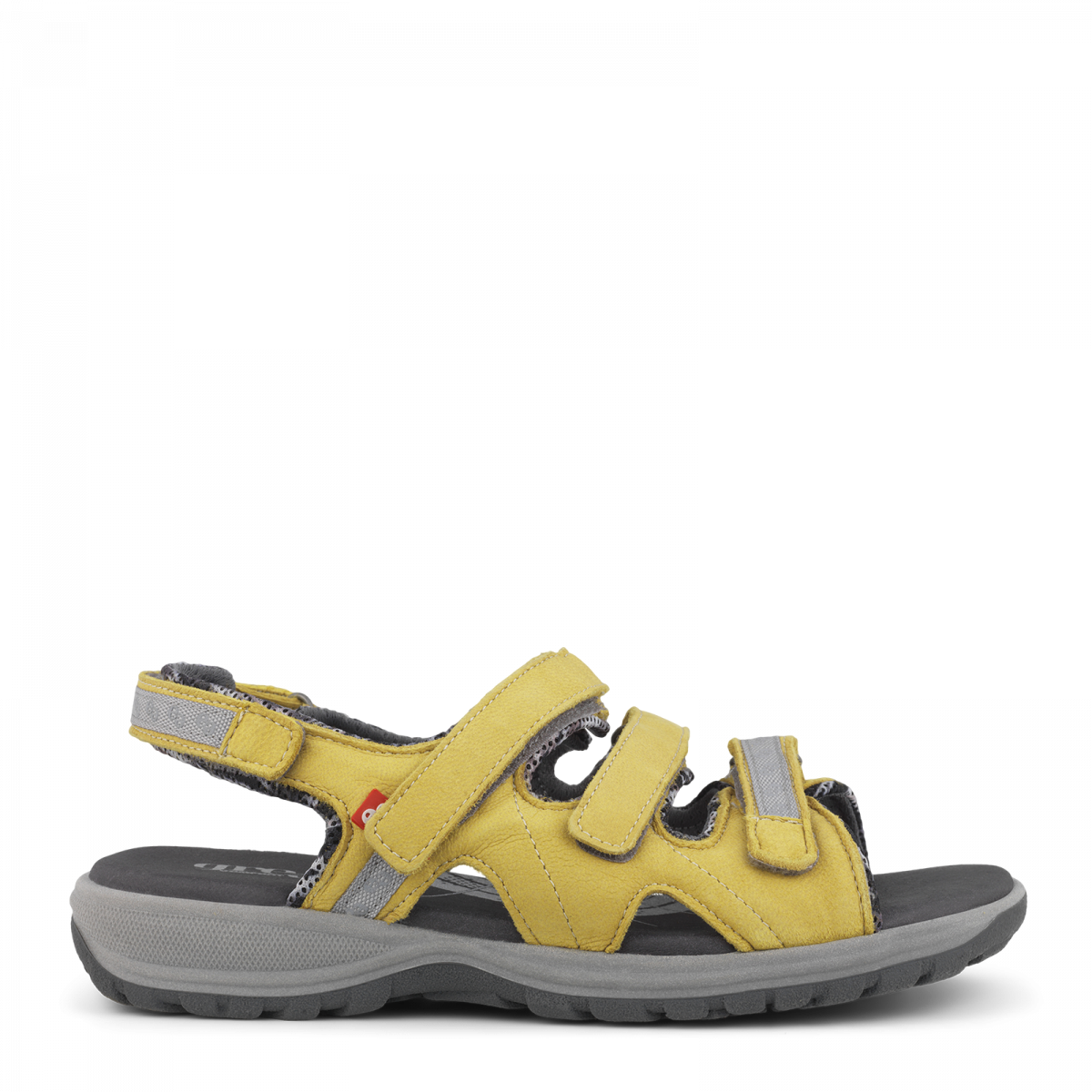 Green Comfort Camino sandal m/3 velcro remme gul Dame sandaler